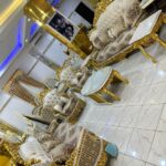 Luxury 7 Seater’s Sofa+ Center Table + 2 Side Stool