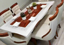 6 Seater Luxury Marble Dining Set 1.8M