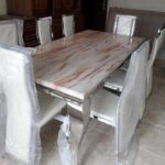 8 Seaters Animal Leg Marble Dining Set