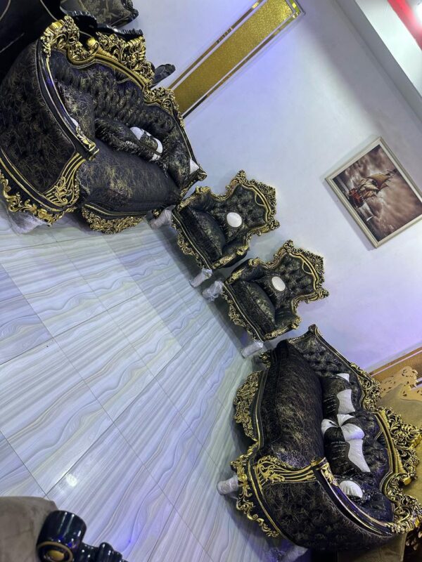 7 Seater’s Sofa+ Center Table + 2 Side Stool - Image 3