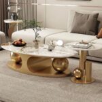 Luxury Marble Centre Table With Its Side Stool