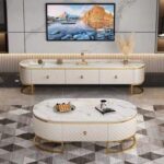 Luxury Marble Centre Table With TV Stand