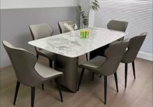 Luxury Marble Top 6 Seater’s Dinning Set 1.2M
