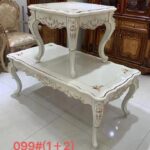 Royal Designed Wooden Centre Table With 2 Sides Tables