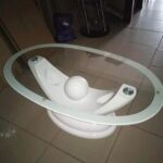 Tempered Glass Fibre Center Table