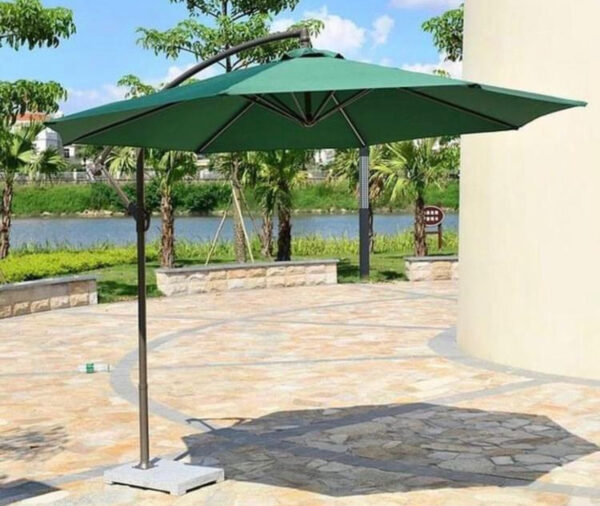 Outdoors Canopy Umbrella Parasol With Marble Base - Image 2