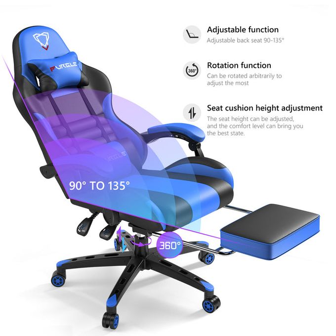 Furgle Gaming Chair With Foot Rest - Image 9