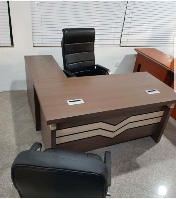 2025 MODERN EXECUTIVE OFFICE TABLE WITH EXTENSION - Image 5