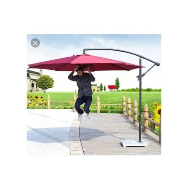 Outdoors Canopy Umbrella Parasol With Marble Base - Image 8