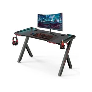 Home Office Study Desk with RGB Lights