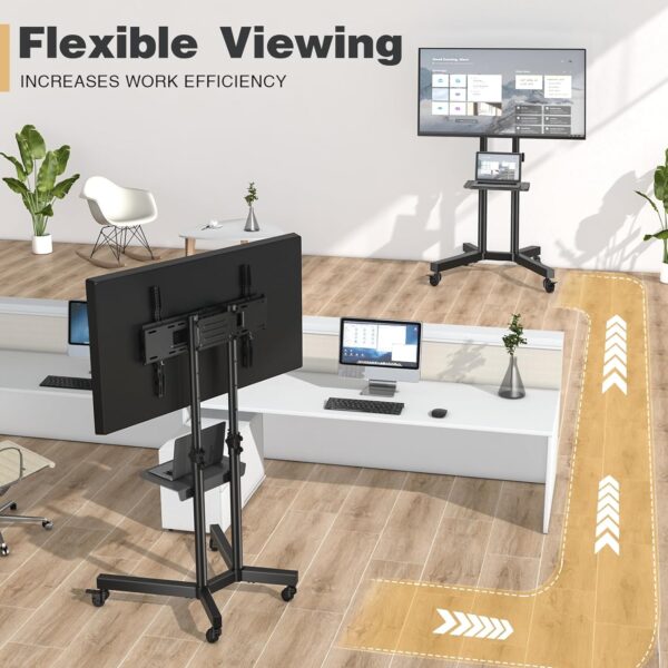 Mobile TV Stand for 32”-65 Inch - Image 8