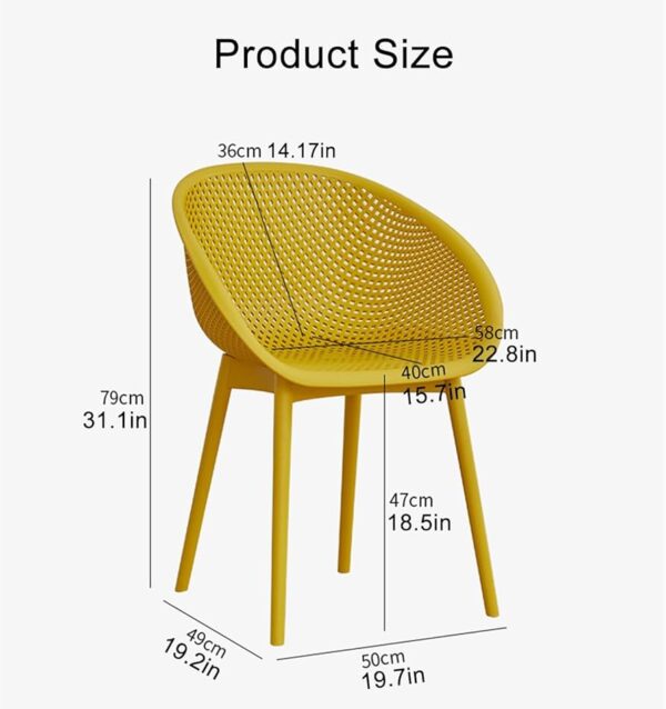 Modern Patio Dining Chair (1pc) - Image 5