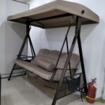 3 Seat Outdoor Porch Swing Hammock with Steel Frame