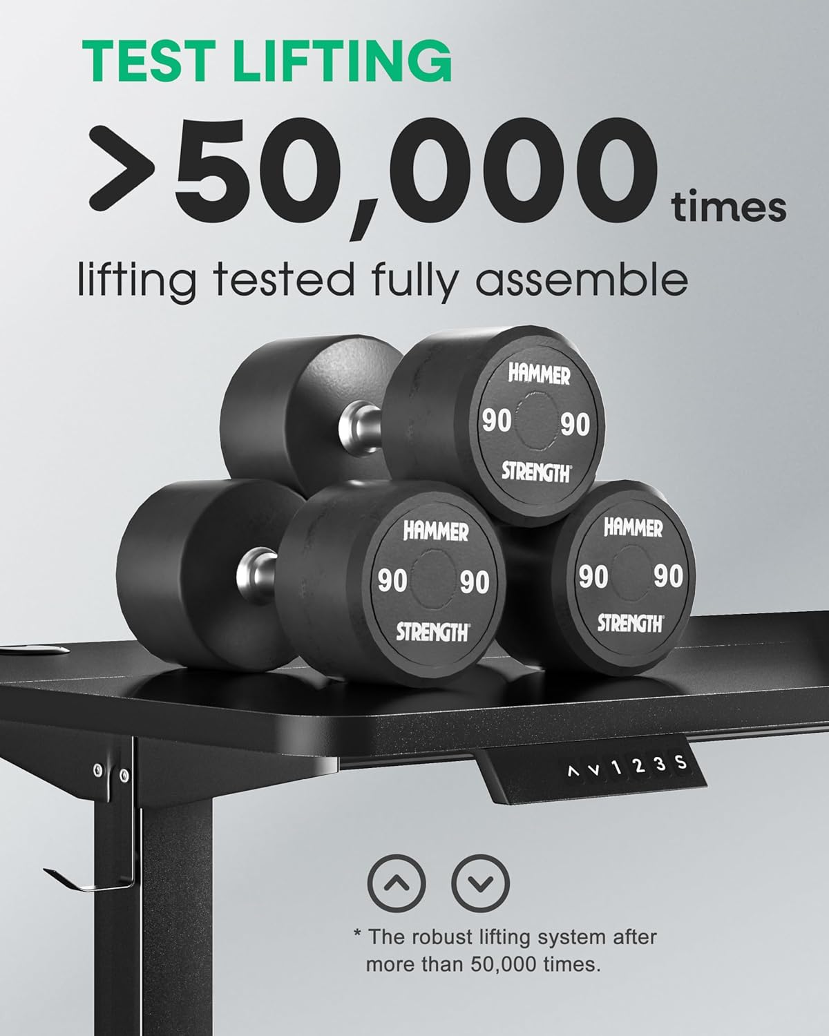 Electric Standing Desk Adjustable Height, 48 x 24 Inch Computer Desk - Image 4
