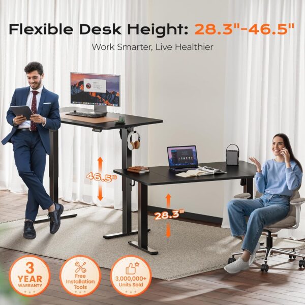 Electric Adjustable Height Desk 160x70cm - Image 16