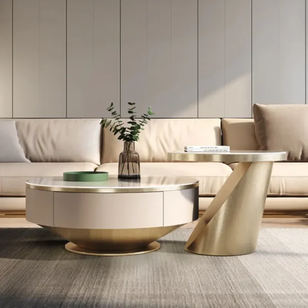Woodlane Wooden Drawer Modern Fashion Coffee Table - Image 2
