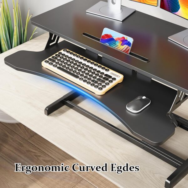 Stand up Desk Riser Computer Workstation for Home Office - Image 5