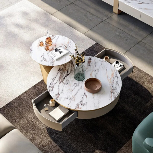 Woodlane Wooden Drawer Modern Fashion Coffee Table - Image 3