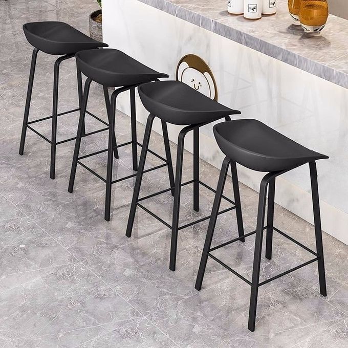 Nordic High Kitchen Island Design Bar Stools- Set Of 4