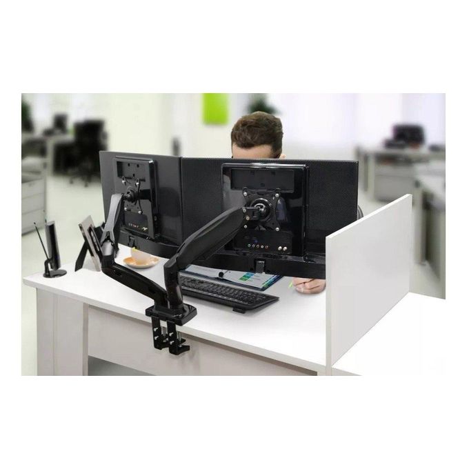 North Bayou Dual Monitor Desk Hanger-Fit 22" - 32" - Image 2