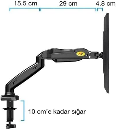 Ally Mobile NB F80 Single Arm Shock Monitor Holder 17-30" - Image 3