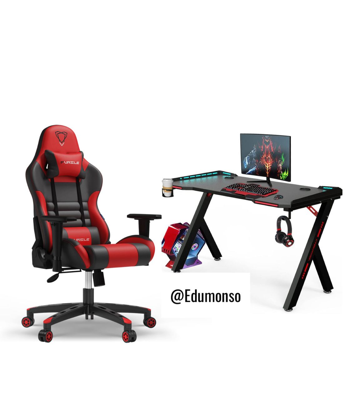 Furgle Gaming Chair With Foot Rest - Image 14