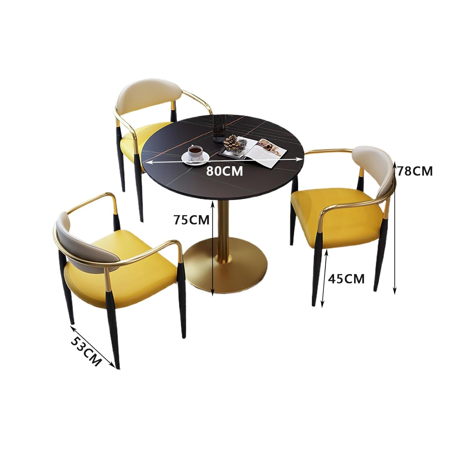 Comfortable Seat, Small Dining Table, for Office, Living Room, Dining Room - Image 4