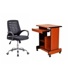 Desktop Office Table With Victory Swivel Chair