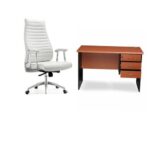A Set Of Executive Office Table With Office Executive Chair