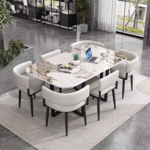 Modern Dining Set With 6 Chairs
