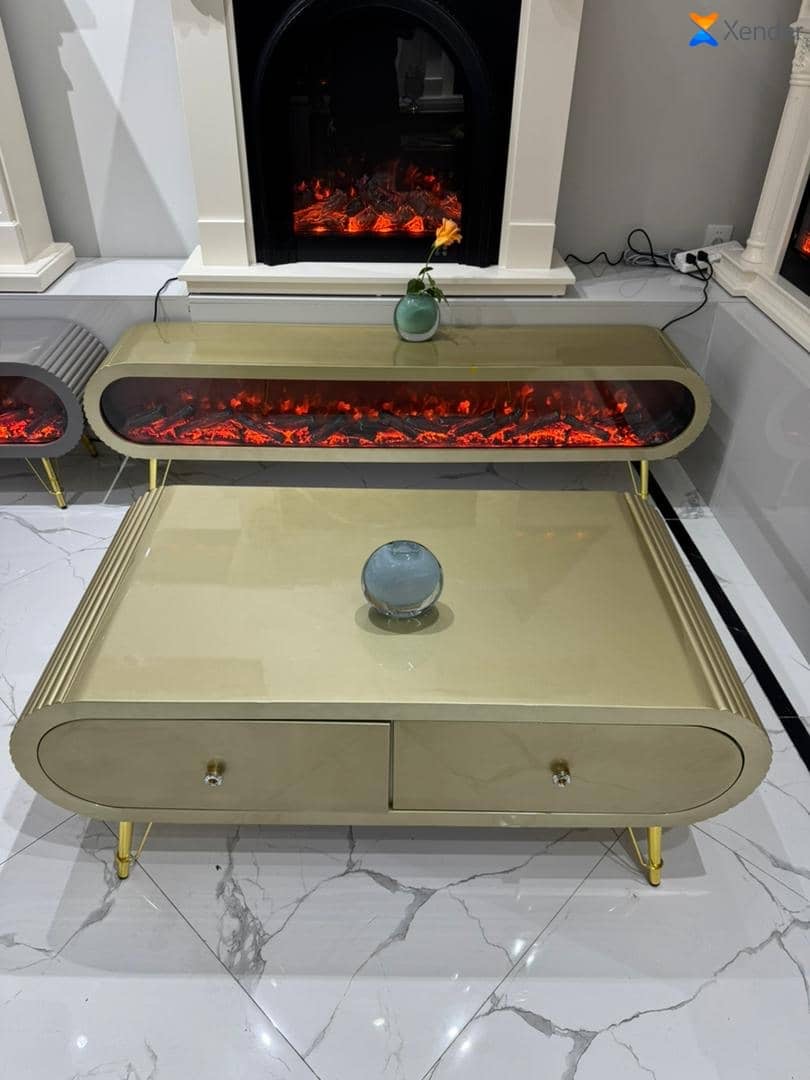 Italian Fireplace TV Stand And Centre Table For Smart HOme - Image 4