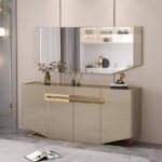 Nordic Luxury Sideboard Cabinets With Mirror Available