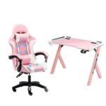 Executive Office Gaming Chair + Gaming Desk Set