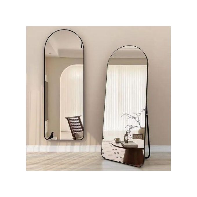 Full Length Arch Aluminum Framed Wall / Standing Mirror