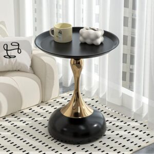 Simplify Round Pedestal Accent Side Table