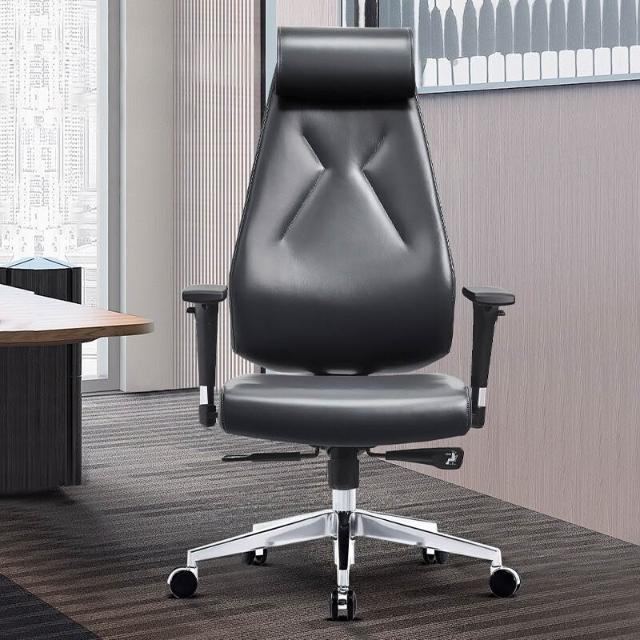 Luxury genuine leather executive office chair, study chair - Image 3