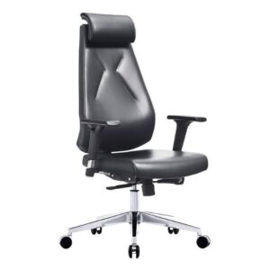 Luxury genuine leather executive office chair, study chair