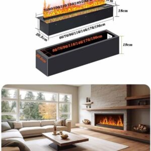 2026 3D Water Vapour Electric Fireplace,9-Color Led
