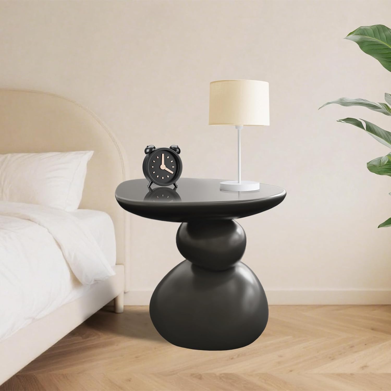 Modern Resin End Table, Irregular Sofa Side Table - Image 3