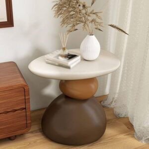 Modern Sculptural Pedestal Accent Side Table