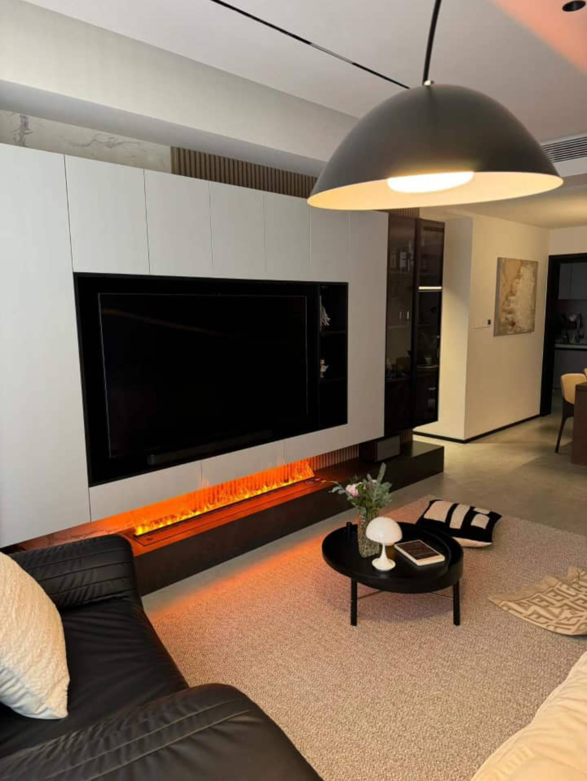 3D Water Vapor Fireplace, Atomized Fireplace With 9 Mist Flame Colors And Auto Water Refill, Touch Panel/App/Remote Control - Image 4