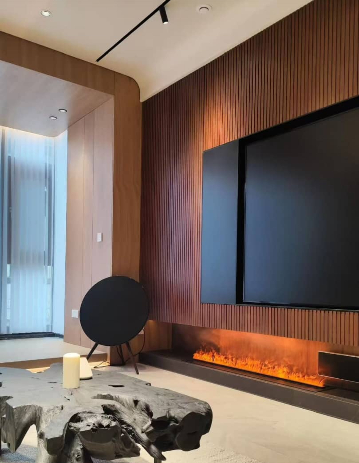 3D Water Vapor Fireplace, Atomized Fireplace With 9 Mist Flame Colors And Auto Water Refill, Touch Panel/App/Remote Control - Image 5