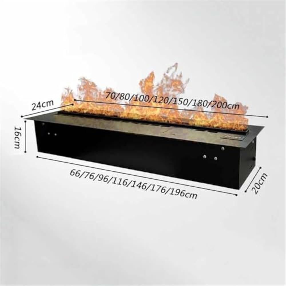 3D Water Vapor Fireplace, Atomized Fireplace With 9 Mist Flame Colors And Auto Water Refill, Touch Panel/App/Remote Control - Image 3